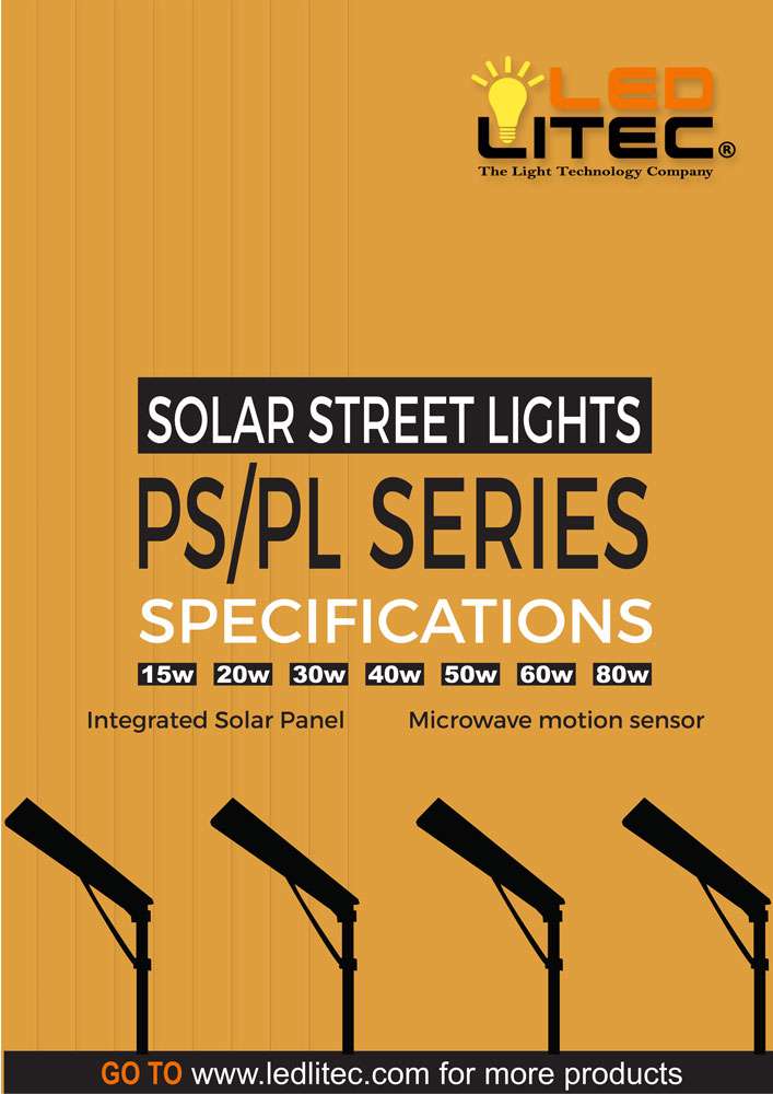LED LITEC Solar integrated street Light LTC PSPL Series