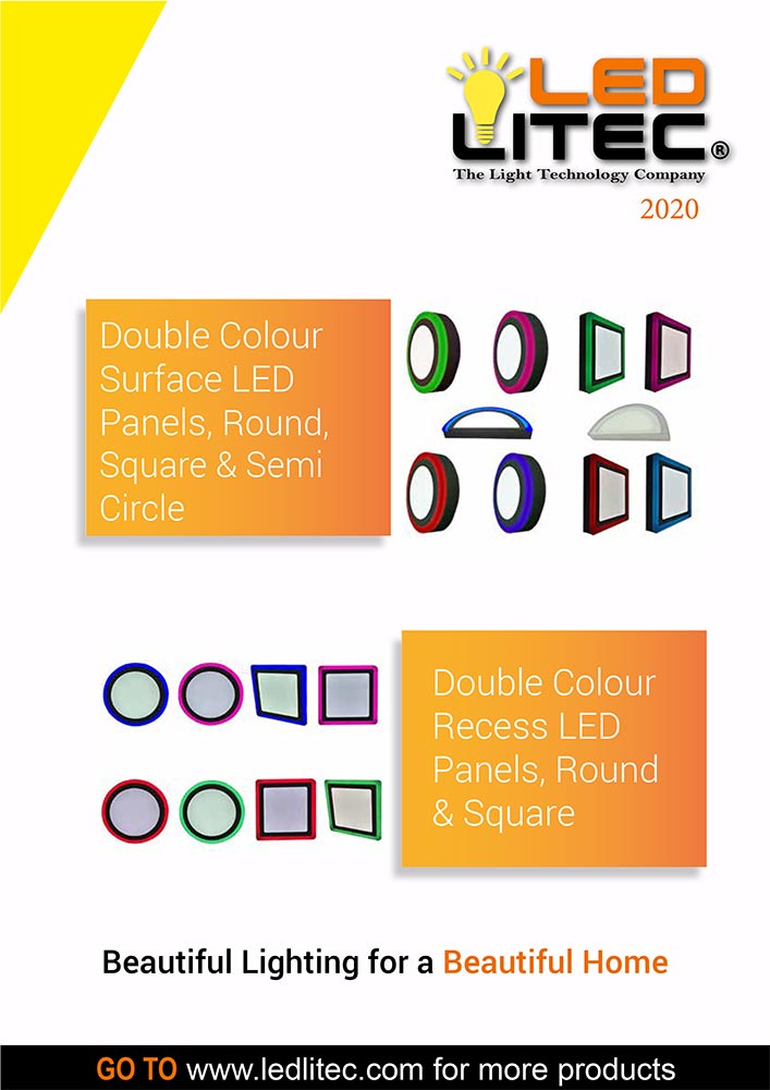 LED LITEC double colour recessed and surface mount led panel 1